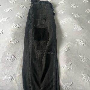 Free people moxie patchwork barrel jeans